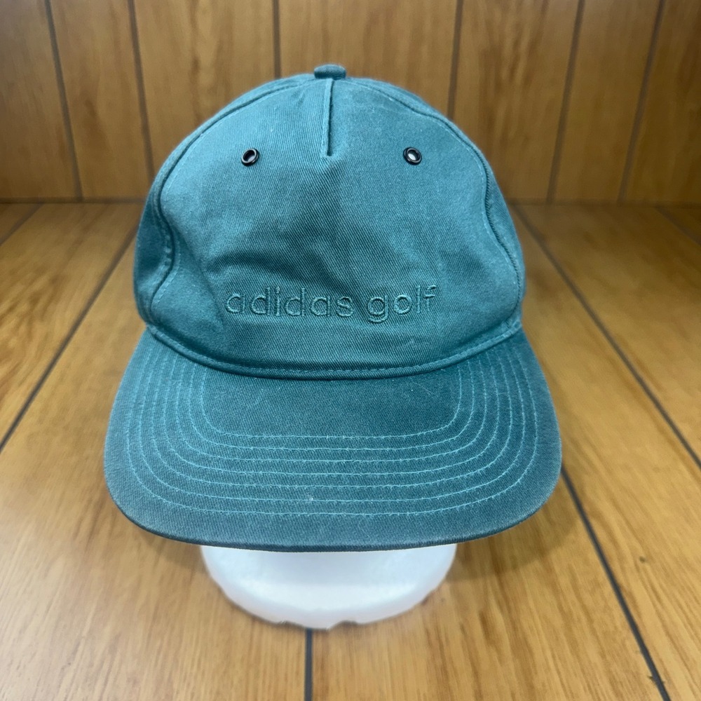Adidas Golf Hat Mens Teal Green Adjustable Strapback Dad Cap OSFM Embroidered